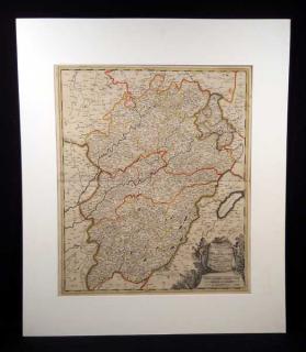 Appraisal: Valk ANTIQUE ENGRAVED MAP OF FRANCHE COMTE Hand Colored France