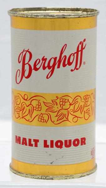 Appraisal: Berghoff Malt Liquor Flat Top Beer Can - Clean with