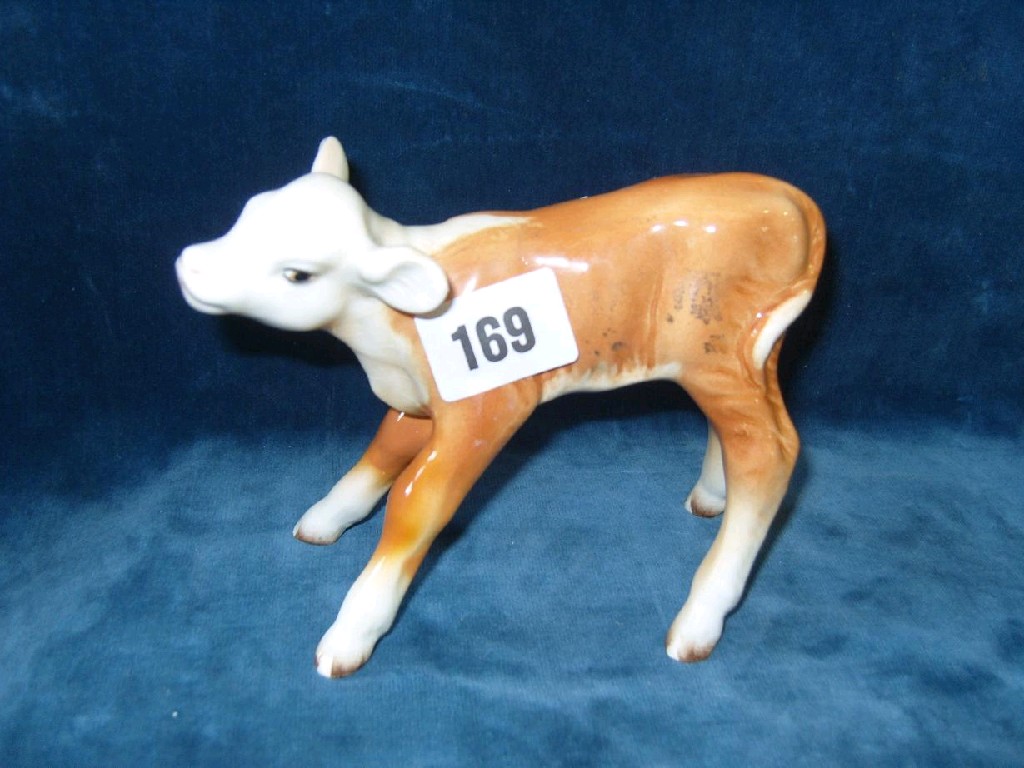 Appraisal: A Beswick model of a Hereford calf