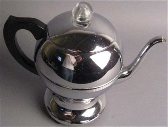 Appraisal: Small Teapot signed Alfra Italy and an Art Deco Chrome