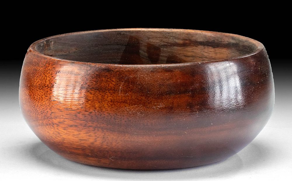 Appraisal: Late th C Hawaiian Koa Wood Bowl First Time At