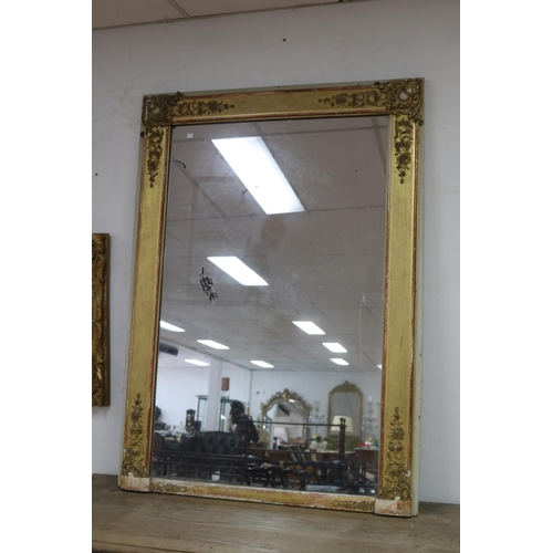 Appraisal: Antique French distressed gilt mirror approx cm H x cm