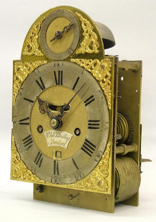 Appraisal: English double fusee small six pillar bracket clock movement with