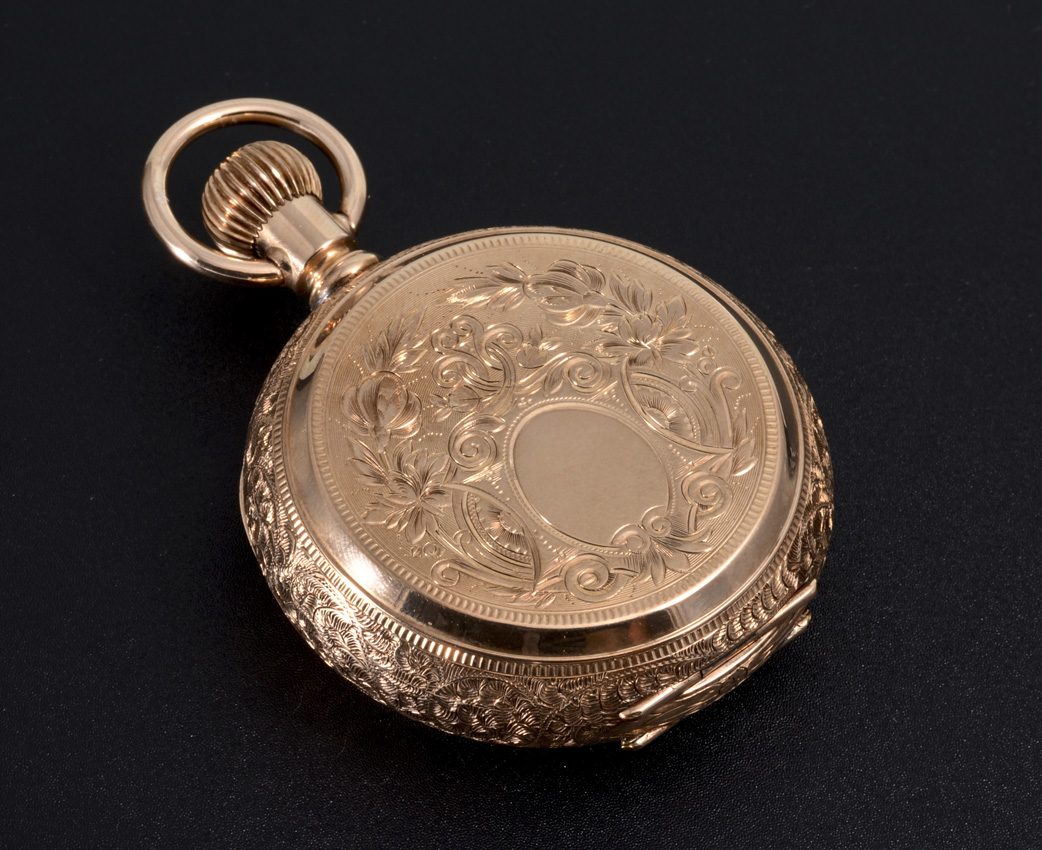 Appraisal: K YELLOW GOLD ELGIN HUNTER CASE POCKET WATCH Circa size