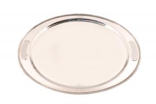 Appraisal: Frank M Whiting Sterling Silver Oval Tray Frank M Whiting