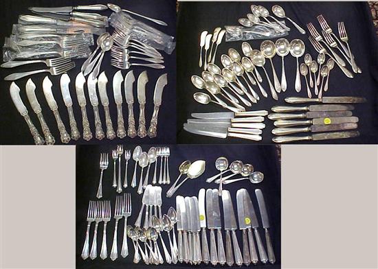 Appraisal: Sterling including a fifty-seven piece partial set of Gorham Plymouth