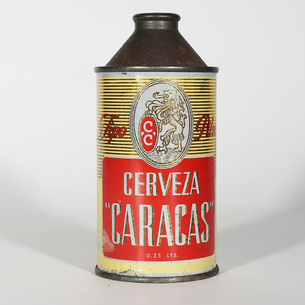 Appraisal: Cerveza Caracas VENEZUELA Cone Top CanReference n aBrewery Compania Anonima