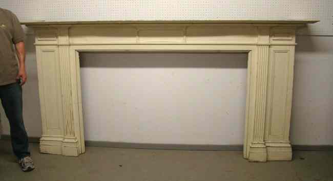 Appraisal: th c architectural fireplace mantle ' '' W '' Ht