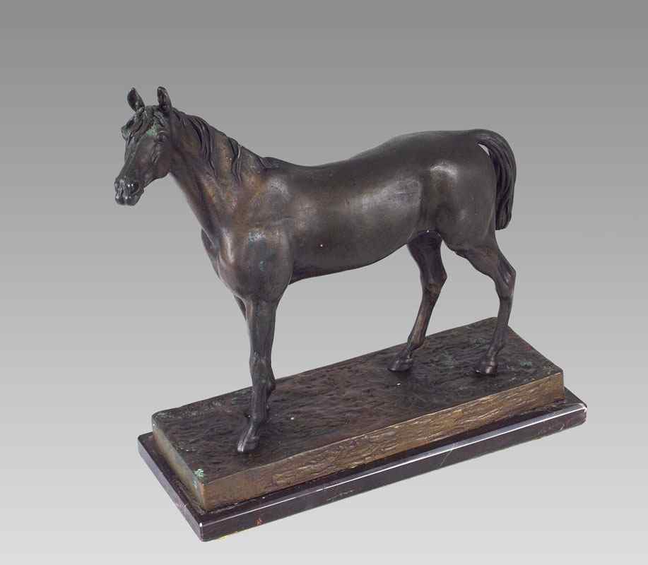 Appraisal: MOIGNIEZ Jules after French - Thoroughbred Horse Bronze ''h polished