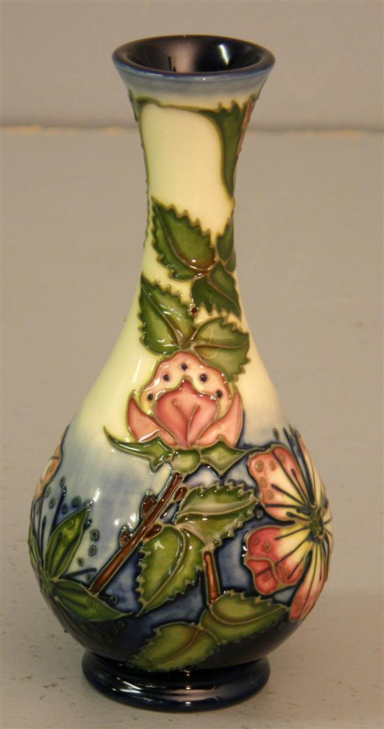 Appraisal: Moorcroft baluster vase 'Sweet Briar' pattern impressed marks and signed