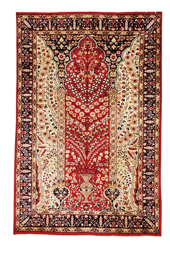 Appraisal: Tree of Life Isfahan carpet ' x ' Condition Very