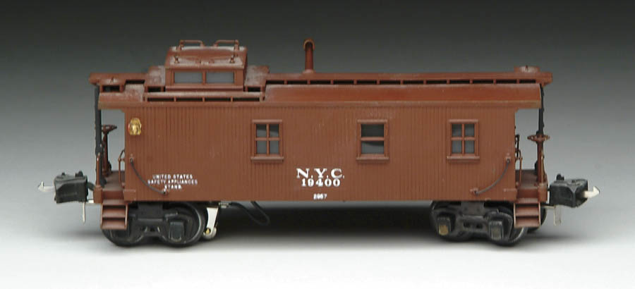 Appraisal: LIONEL O GAUGE SEMI-SCALE NYC CABOOSE Tuscan colored with working