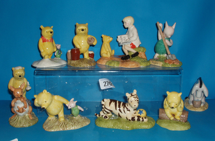 Appraisal: Figures From The Winnie The Pooh Collection To Include Piglet