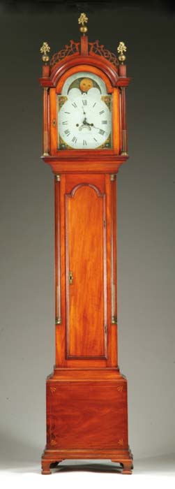 Appraisal: FINE ROXBURY CASE TALL CLOCK Outstanding Willard type tall clock