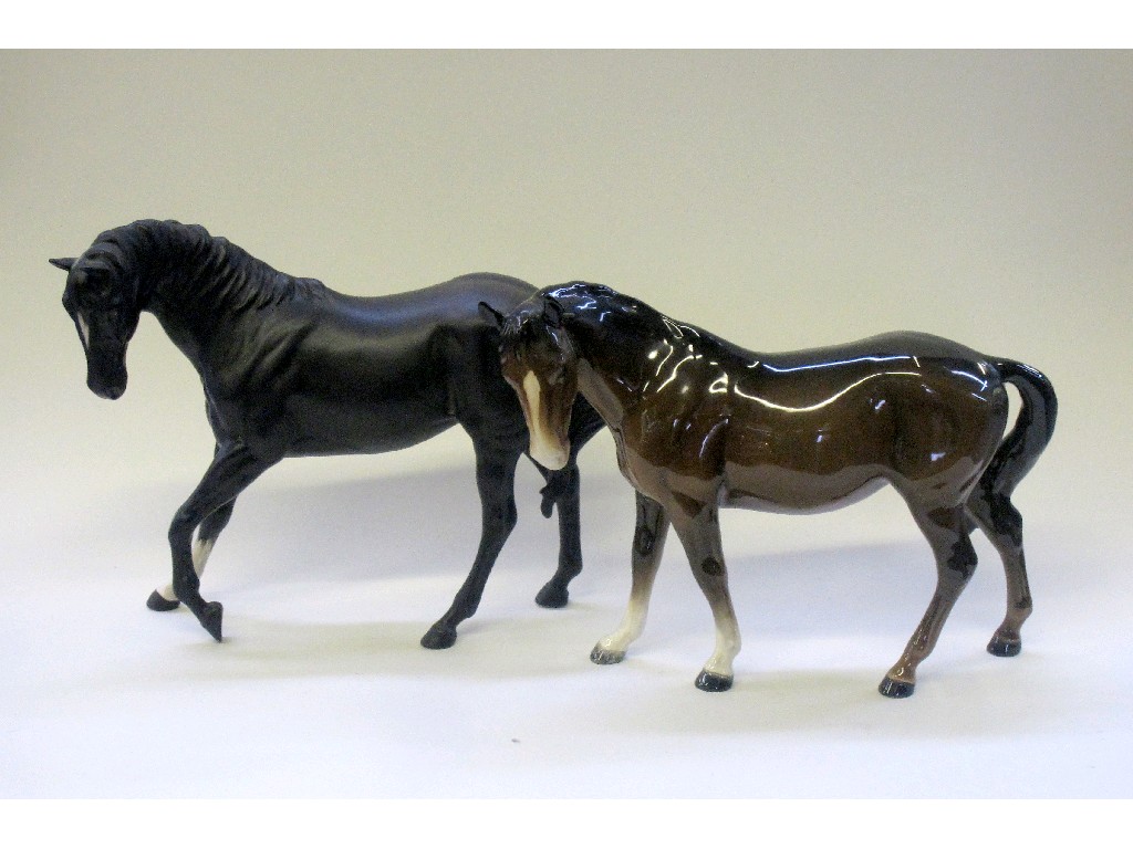 Appraisal: Two Beswick horses to include Black Beauty