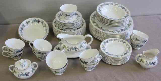 Appraisal: Royal Doulton ''Burgundy'' Porcelain Dinner Service From a Riverside CT