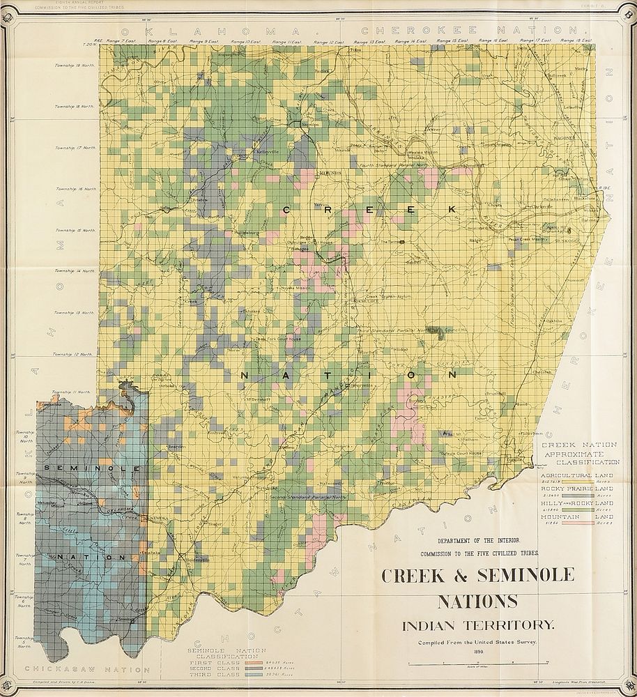 Appraisal: AN ANTIQUE MAP Department of the Interior Comission to the