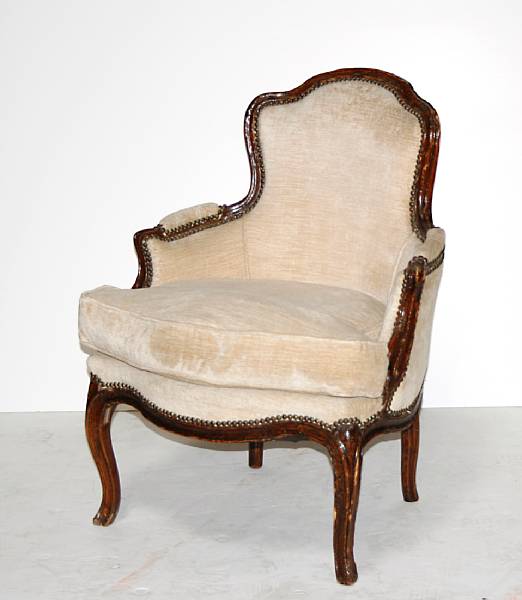 Appraisal: A Louis XV fruitwood berg re mid th century height