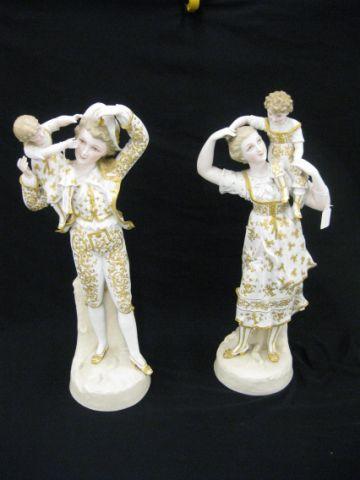 Appraisal: Pair of Fine French Bisque Figurines of man woman with