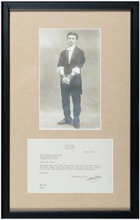 Appraisal: Houdini Harry Ehrich Weiss Typed Letter Signed Houdini to Richard