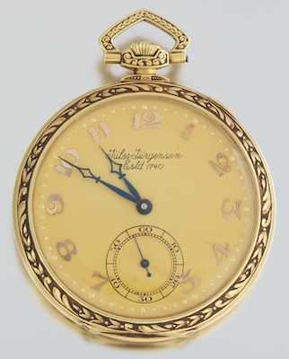 Appraisal: A Jules Jurgensen k Gold Open Face Pocket Watch k