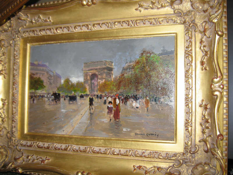 Appraisal: EDOUARD LEON CORTES FRENCH - PLACE DE L'ETOILE oil on