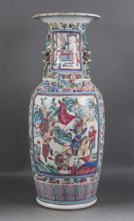 Appraisal: Chinese Export Famille Rose porcelain vase second half- th century