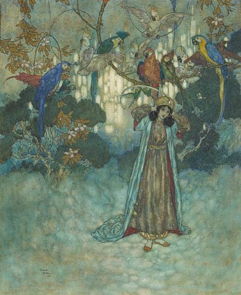 Appraisal: Edmund Dulac French - Beauty discovers a room in the