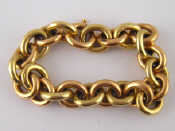 Appraisal: A two colour metal tests - carat gold bracelet approx