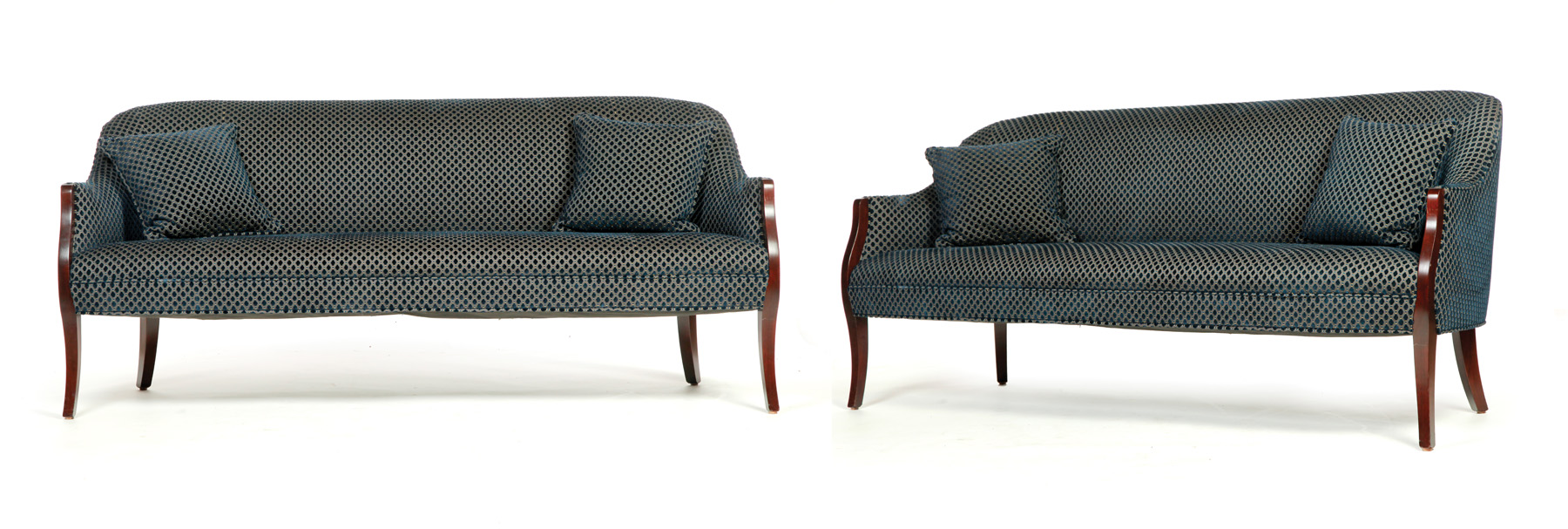 Appraisal: PAIR OF SOFAS BY WARD BENNETT FOR BRICKEL ASSOCIATES American