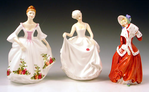 Appraisal: ROYAL DOULTON FIGURINES To include Country Rose HN '' Christmas