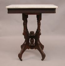 Appraisal: A Victorian Parlor Table Late th Century An Eastlake style