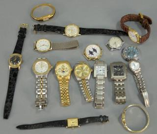 Appraisal: Group of wristwatches mostly mens Group of wristwatches mostly mens