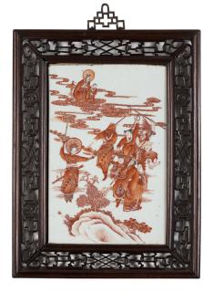 Appraisal: A framed Chinese hand Late th early th century a