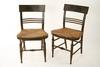 Appraisal: CHAIRS - Pair of Federal period side chairs Wide crest