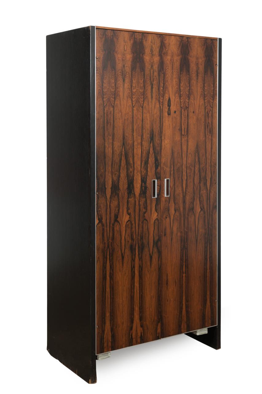 Appraisal: ROBERT BARON ROSEWOOD VENEER 'S ARMOIRE Robert Baron American active