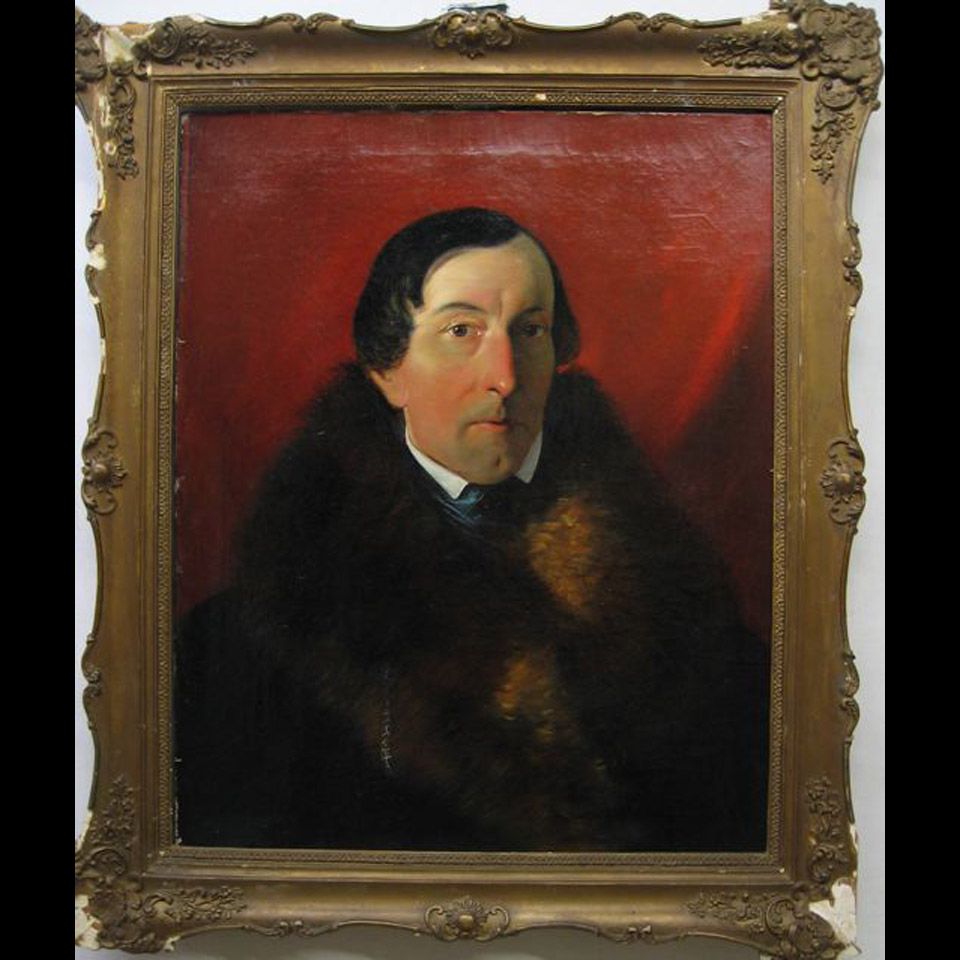 Appraisal: PORTRAIT OF A NOBLEMAN IN A FUR COAT C FORSTER