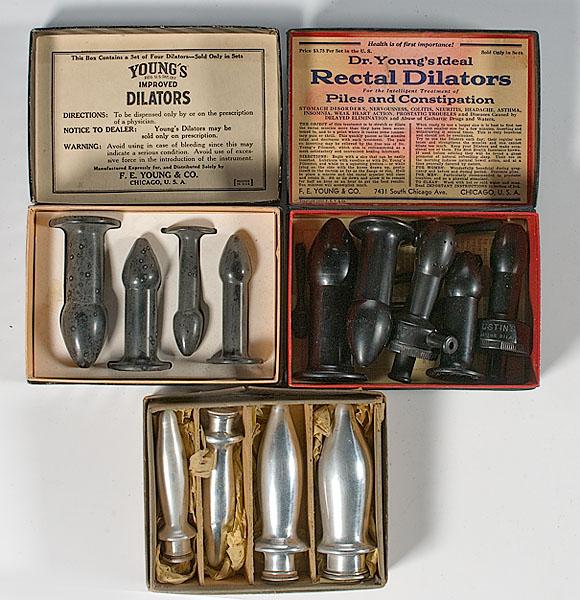 Appraisal: LOT OF RECTAL DILATORS lot of three sets in original