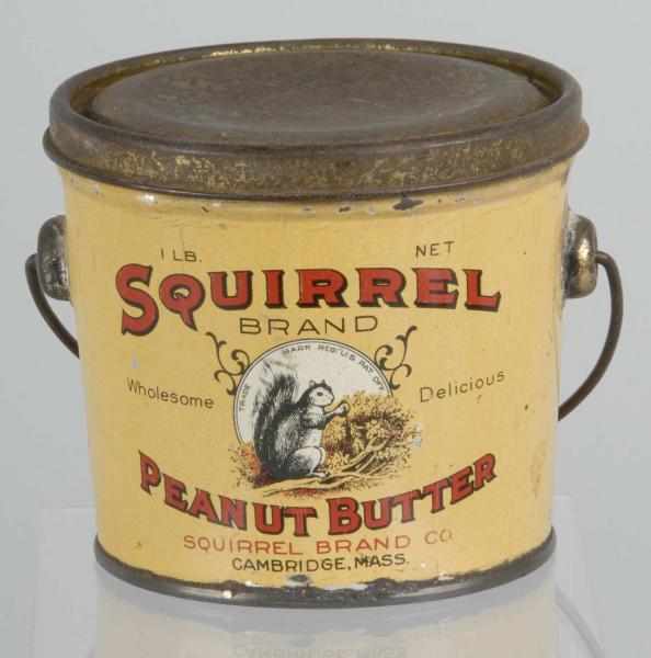 Appraisal: Squirrel lb Peanut Butter Pail Description Yellow variation Some light