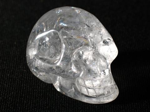 Appraisal: ROCK CRYSTAL MODEL OF A SKULL - h w d