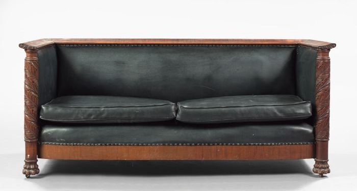 Appraisal: American Late Classical Revival Mahogany Sofa fourth quarter th century