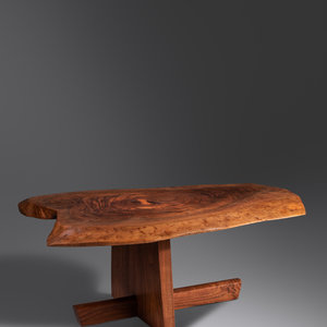 Appraisal: Mira Nakashima b Coffee Table c Nakashima Woodworkers USA walnut