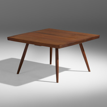 Appraisal: George Nakashima SPECIAL END TABLE USA American black walnut h