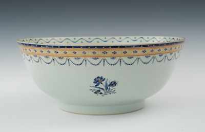 Appraisal: A Chinese Export Porcelain Punchbowl The porcelain bowl has a