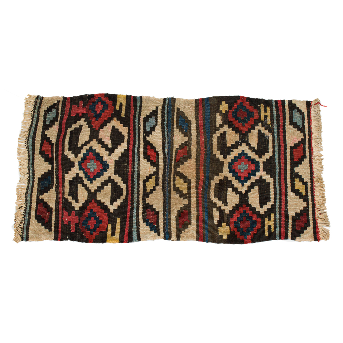 Appraisal: KILIM FLAT WEAVE MAT X Kilim flat weave mat x