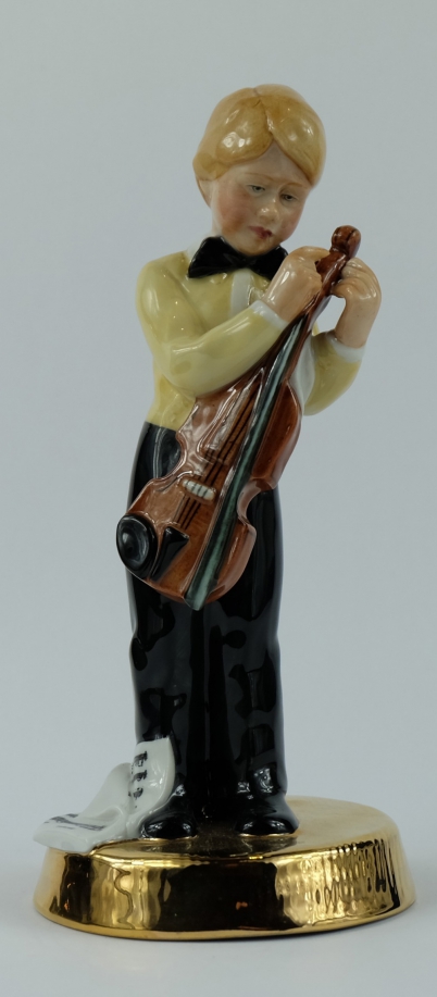 Appraisal: Royal Doulton prototype figure boy with violin I'm nearly Ready