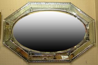 Appraisal: Mid th Century Venetian Style Mirror Unsigned Some Silver Loss