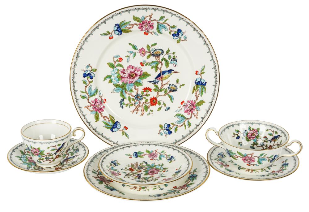 Appraisal: SET OF AYNSELY PEMBROKE BONE CHINA SERVICEprinted factory marks comprising