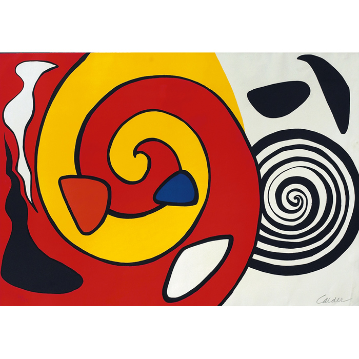 Appraisal: Alexander Calder American - Abstract screenprint x pencil signed and