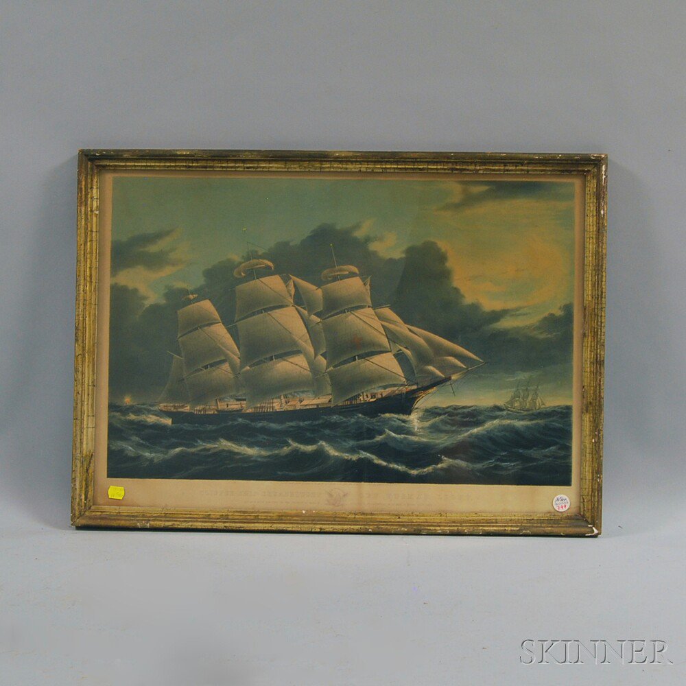 Appraisal: After Nathaniel Currier publisher American - Clipper Ship Dreadnought Off